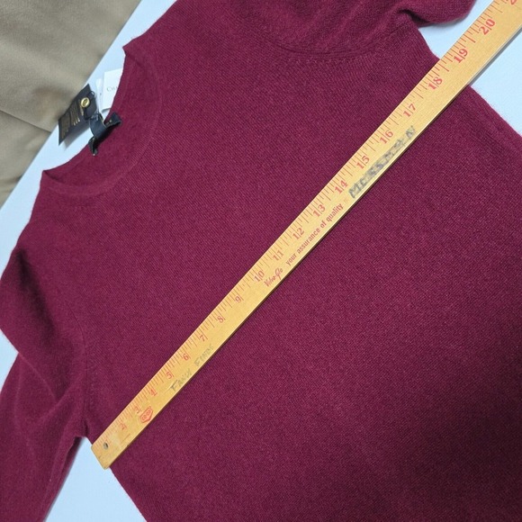 Charter Club Luxury Cashmere Sweater Womens‎ L Red Pullover Long Sleeve READ - Picture 11 of 14